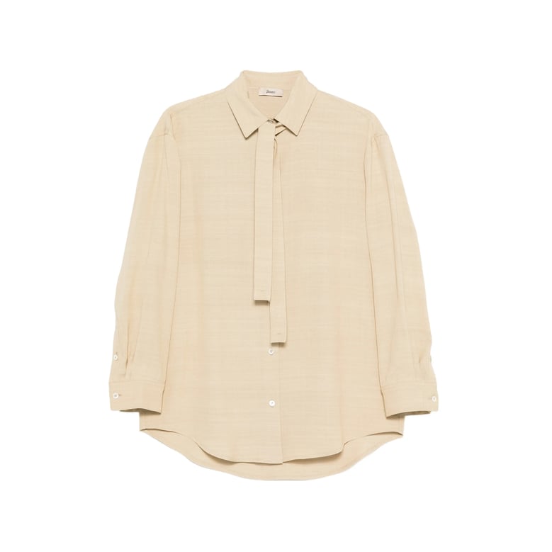 shirt tie-neck viscose by Selfnex