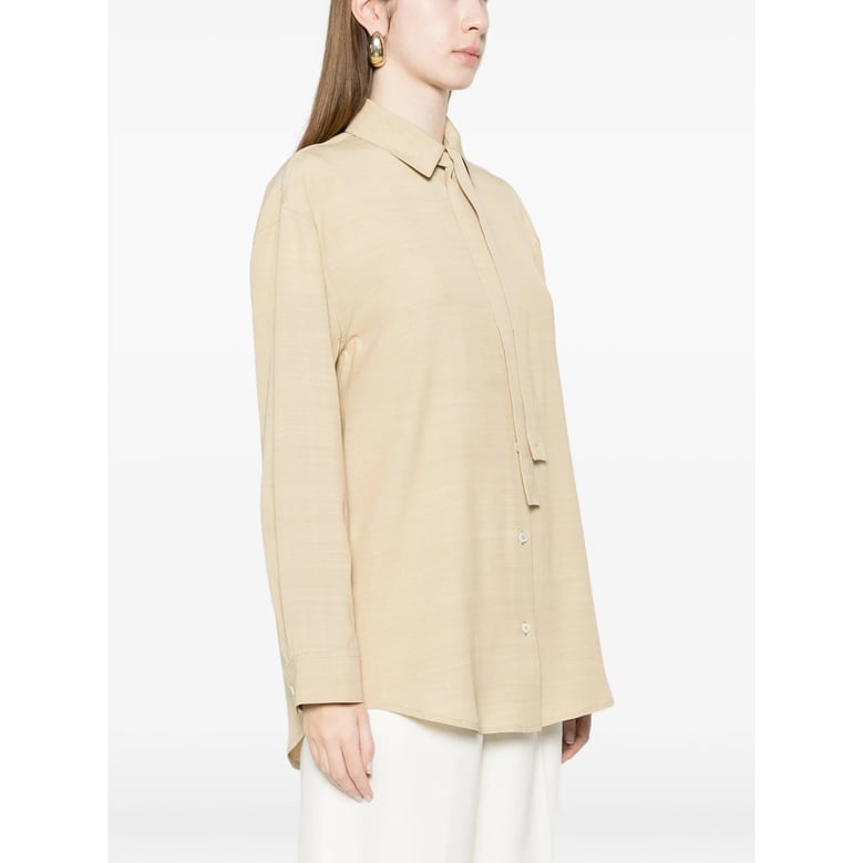 shirt tie-neck viscose by Selfnex