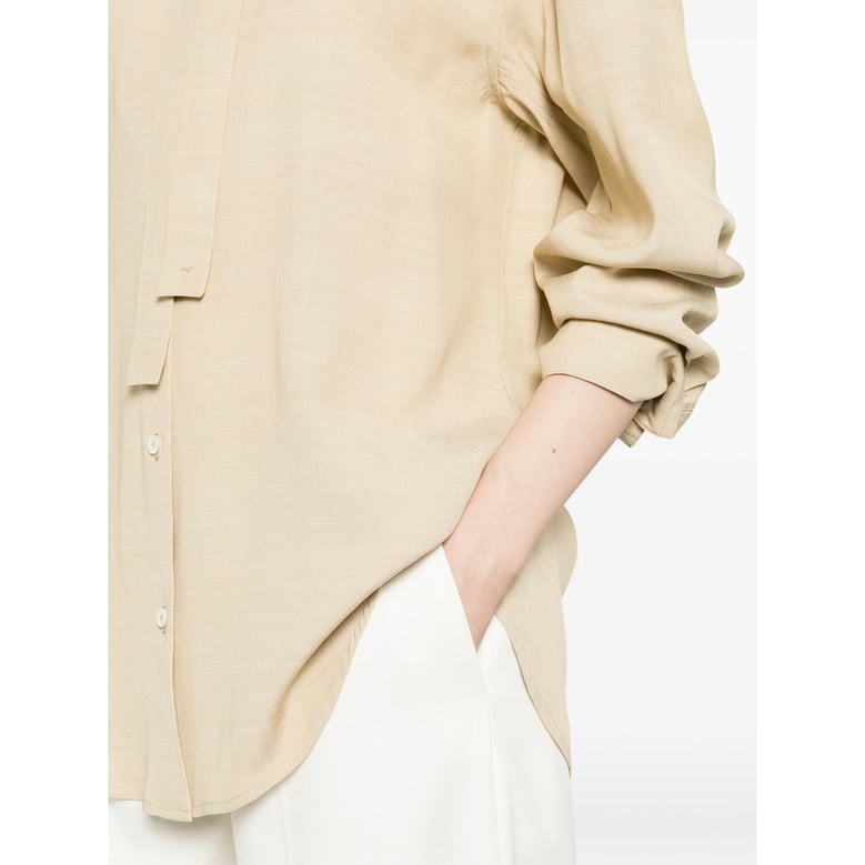 shirt tie-neck viscose by Selfnex