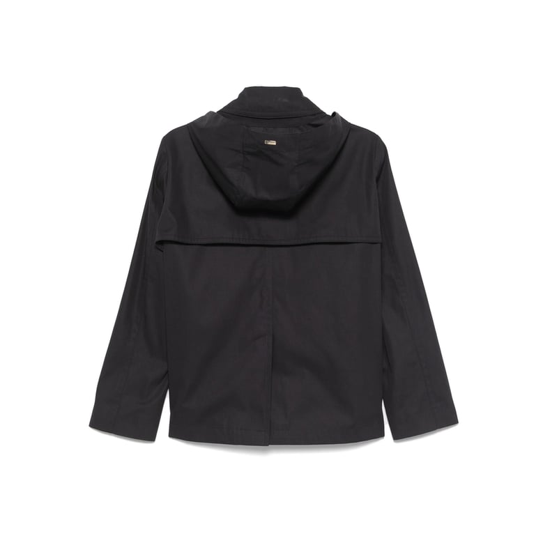 navy blue rainwear with double-breasted fastening by Selfnex