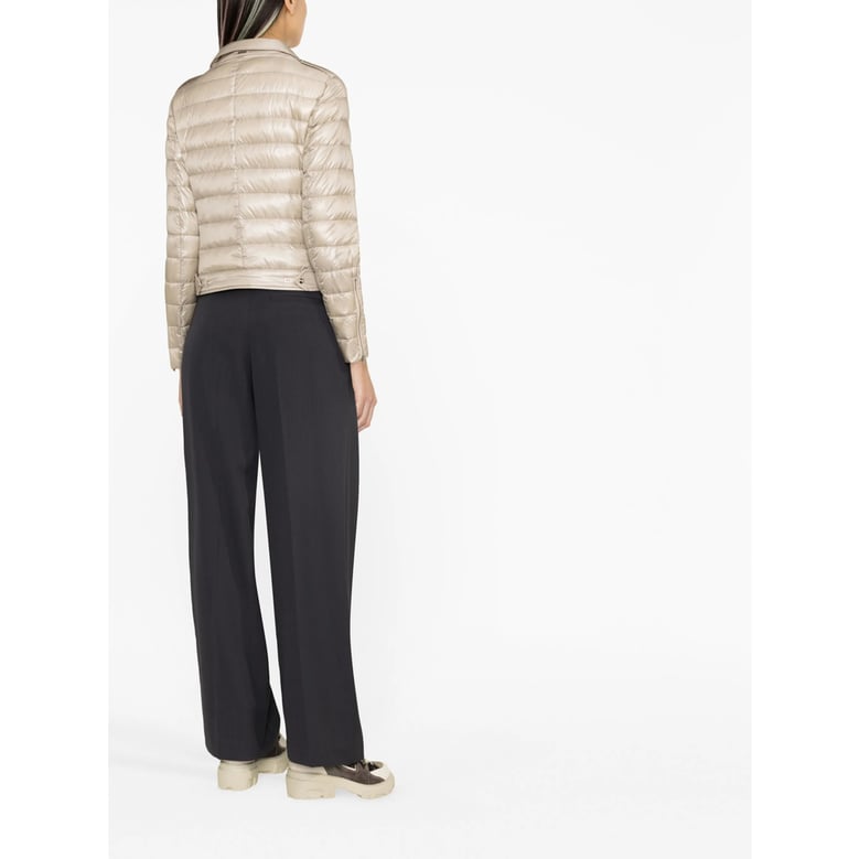light beige down padded outerwear by Selfnex