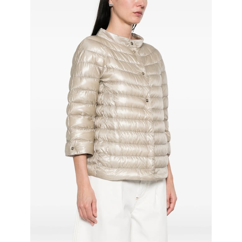 puffer jacket quilted beige by Selfnex