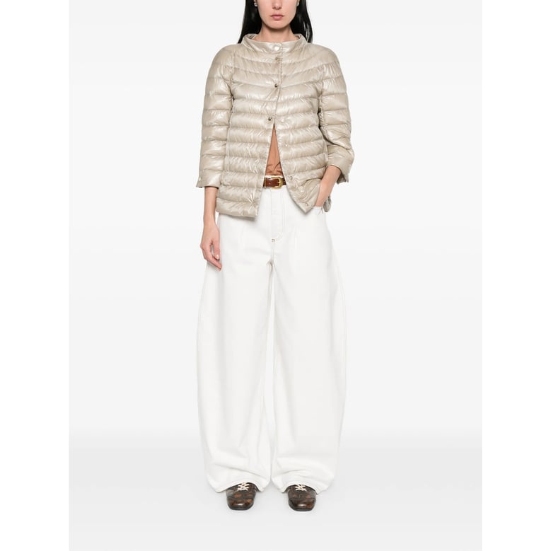 puffer jacket quilted beige by Selfnex