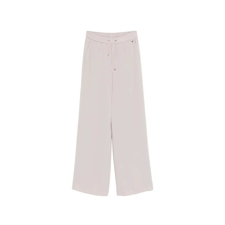 high-waisted trousers with drawstring by Selfnex