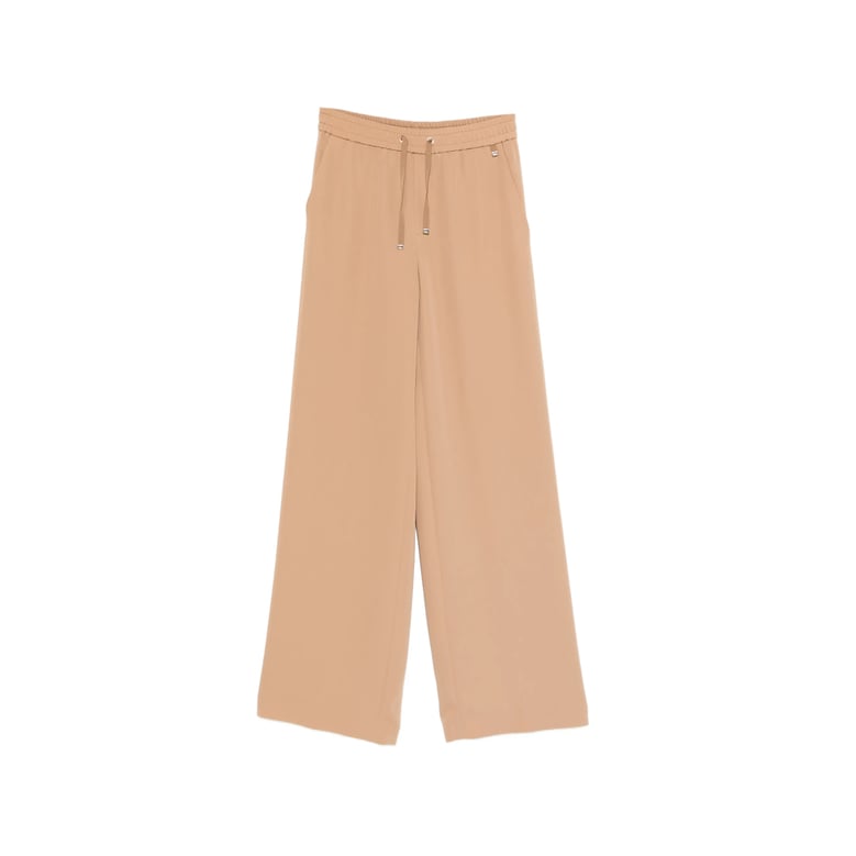 wide leg trousers with drawstring by Selfnex