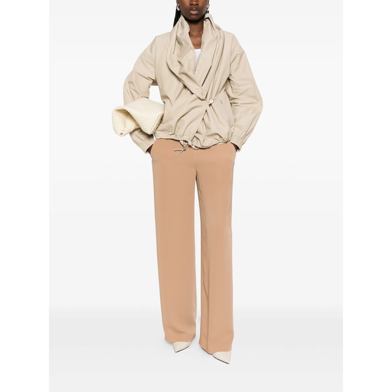 wide leg trousers with drawstring by Selfnex