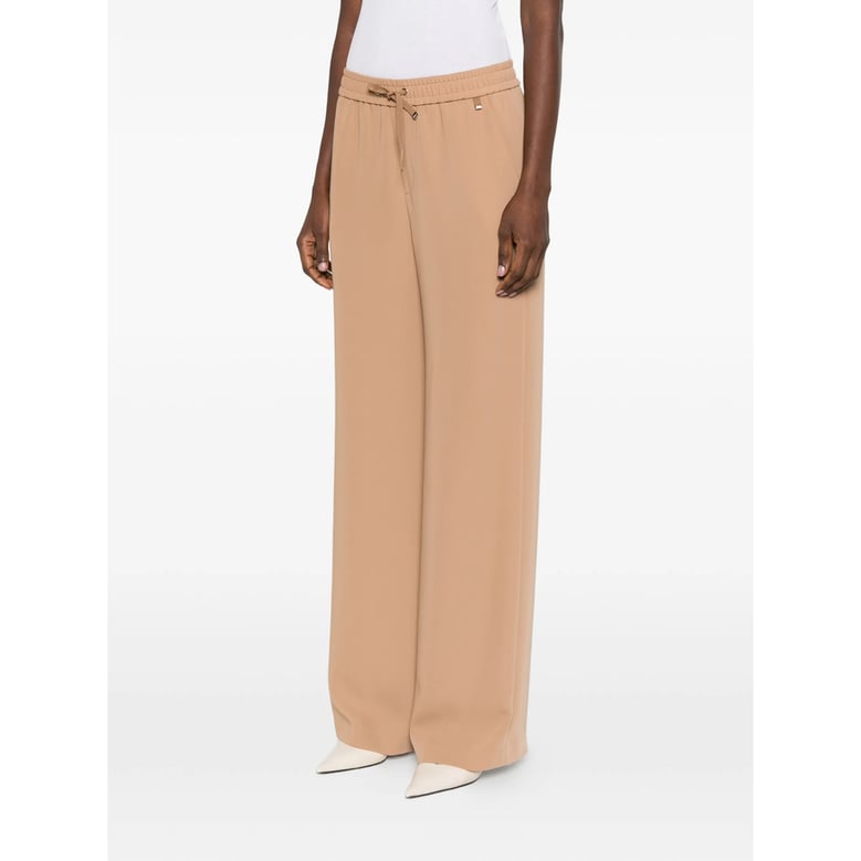 wide leg trousers with drawstring by Selfnex