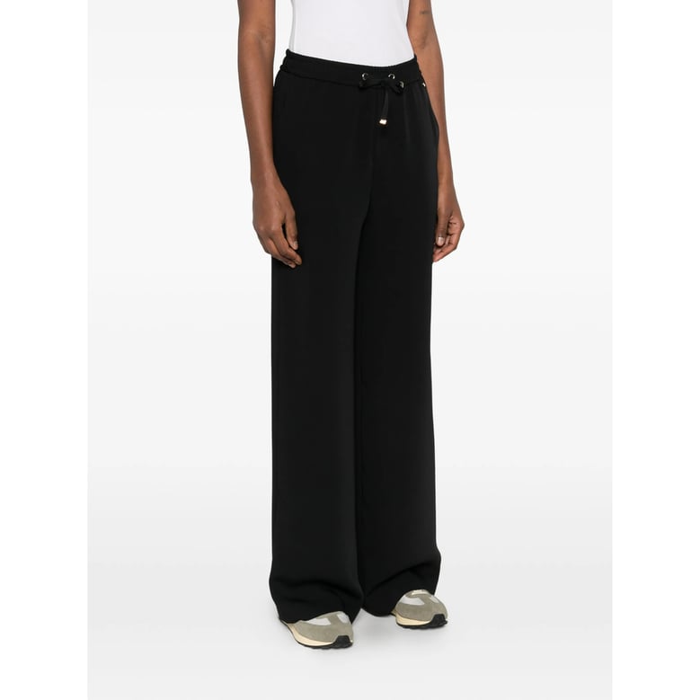 black drawstring trousers by Selfnex