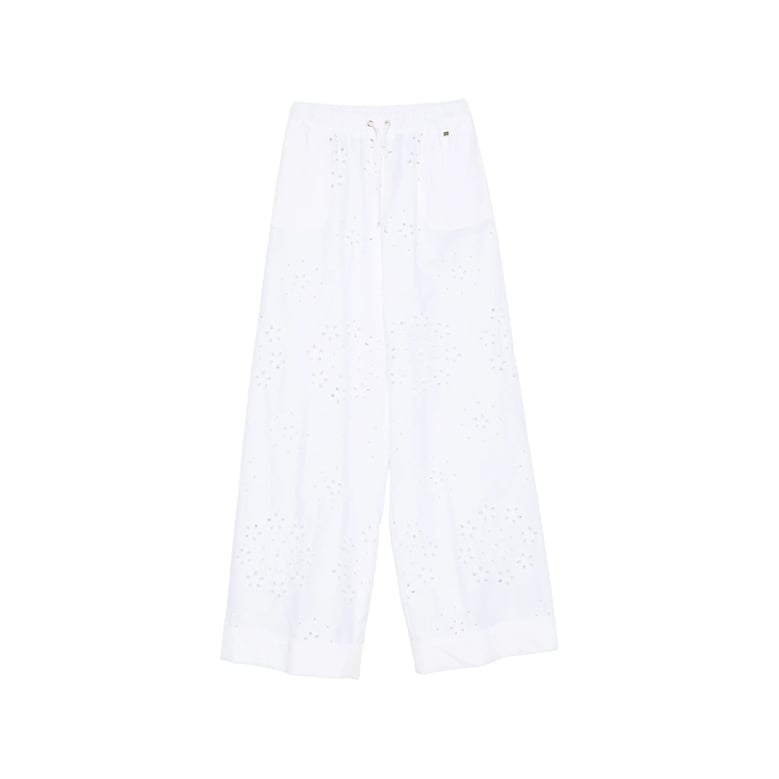 trousers wide-leg white by Selfnex