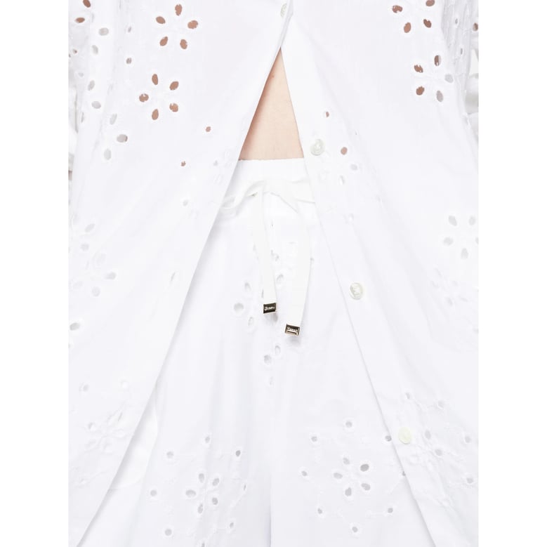 trousers wide-leg white by Selfnex