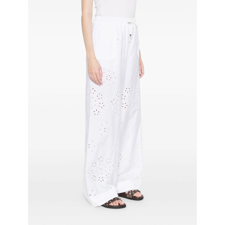 trousers wide-leg white by Selfnex