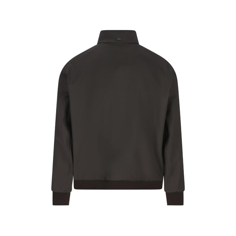 brown zip-fastening bomber jacket by Selfnex