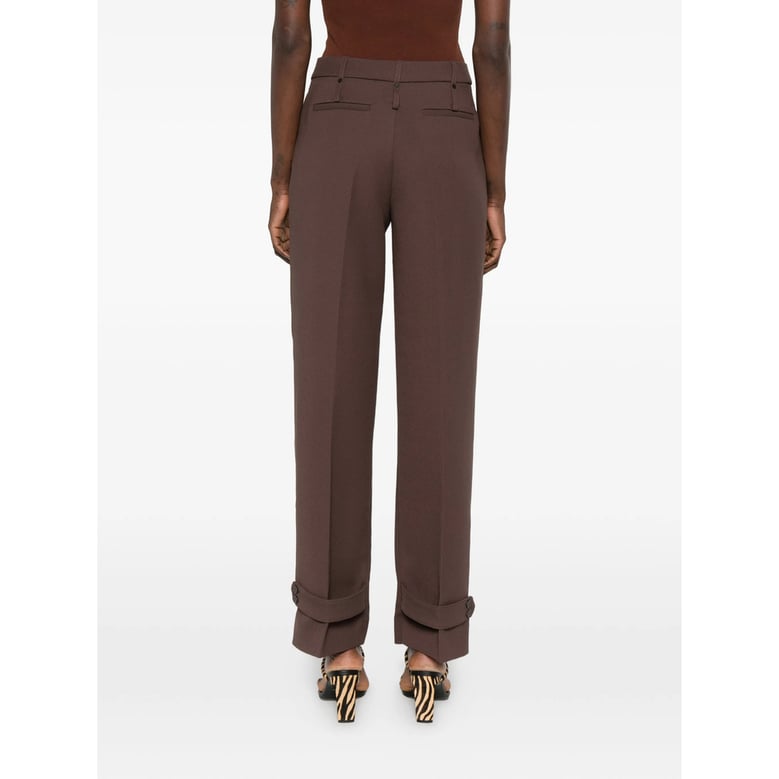 button detail pleated trousers by Selfnex