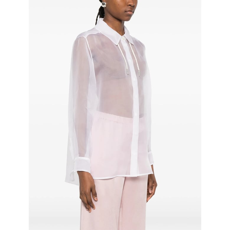 shirt with drawstring detail by Selfnex