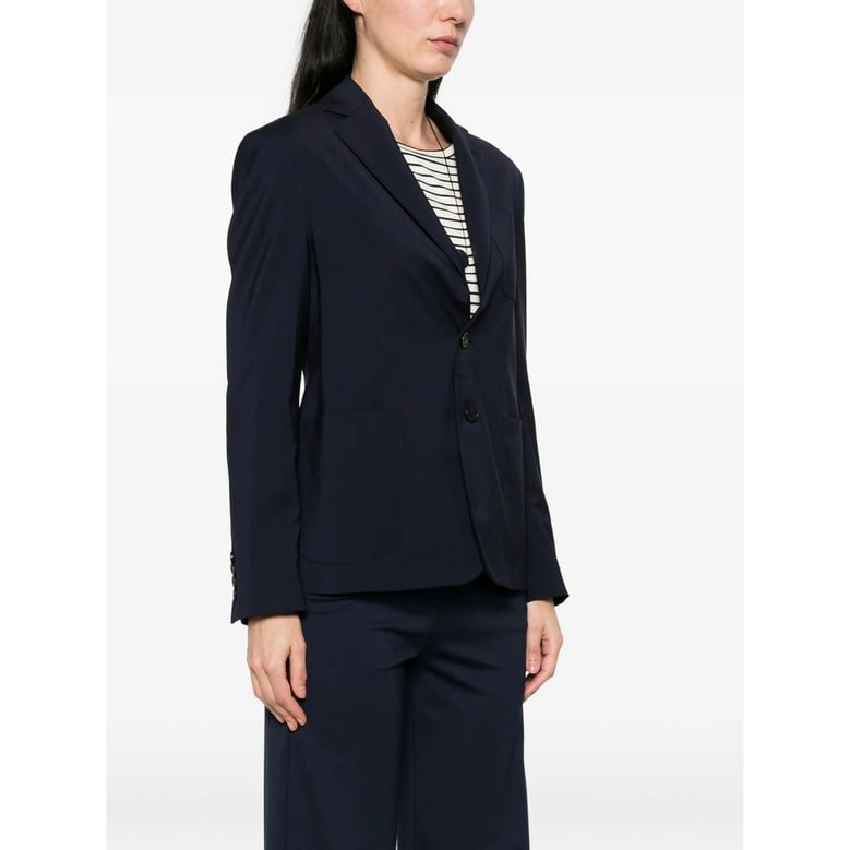 jacket notched lapel blue by Selfnex