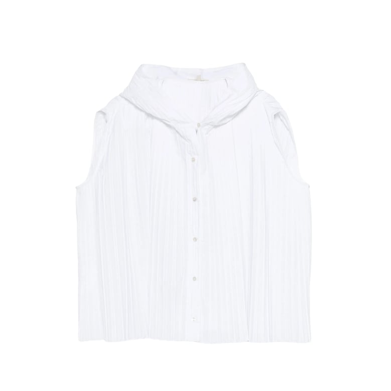 shirt white cotton blend by Selfnex