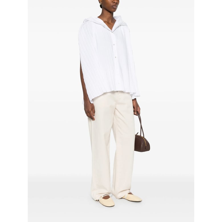 shirt white cotton blend by Selfnex