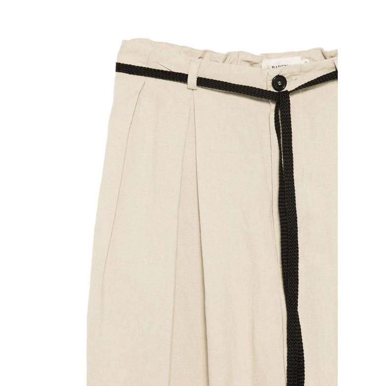 high-waisted wide-leg trousers neutrals by Selfnex