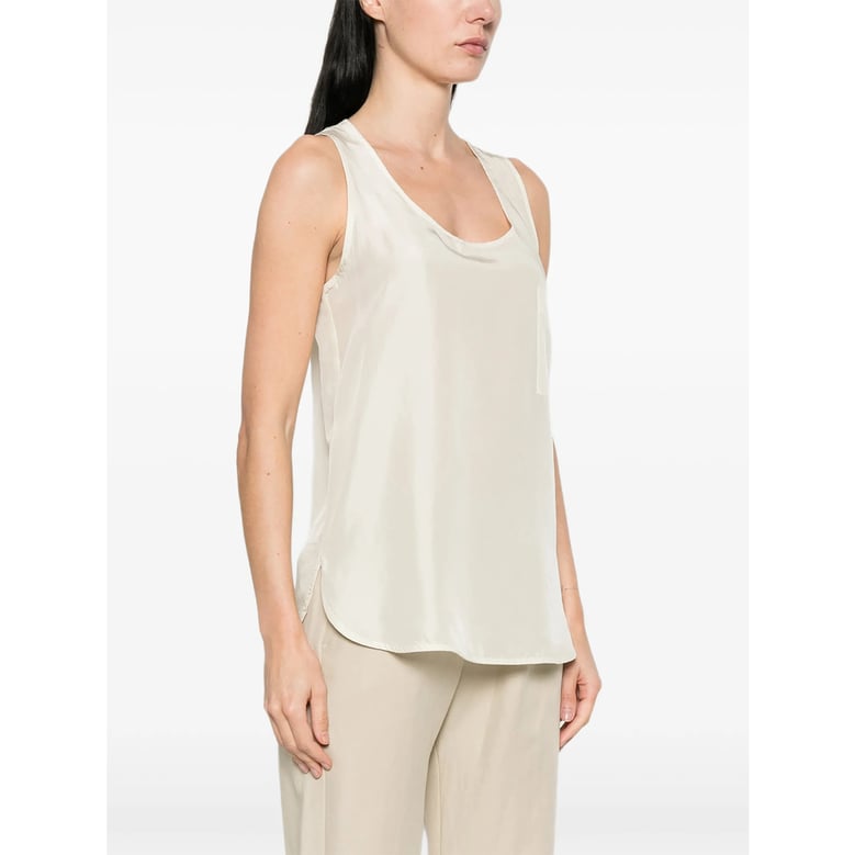 top in silk — neutrals by Selfnex