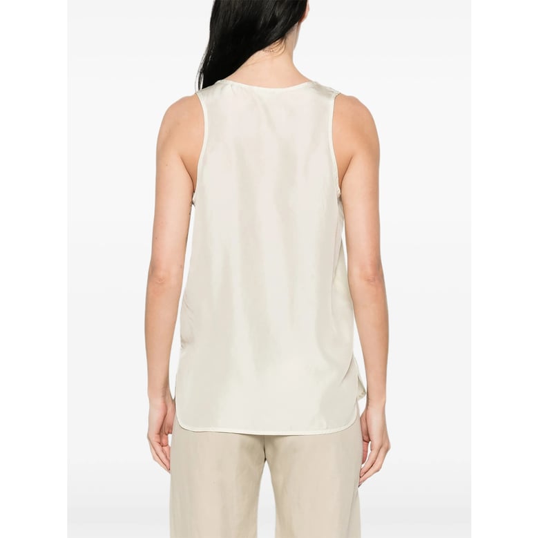 top in silk — neutrals by Selfnex