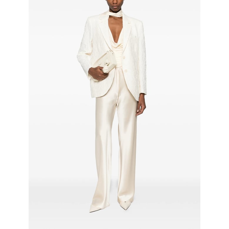 jacket with textured effect and notched lapels by Selfnex