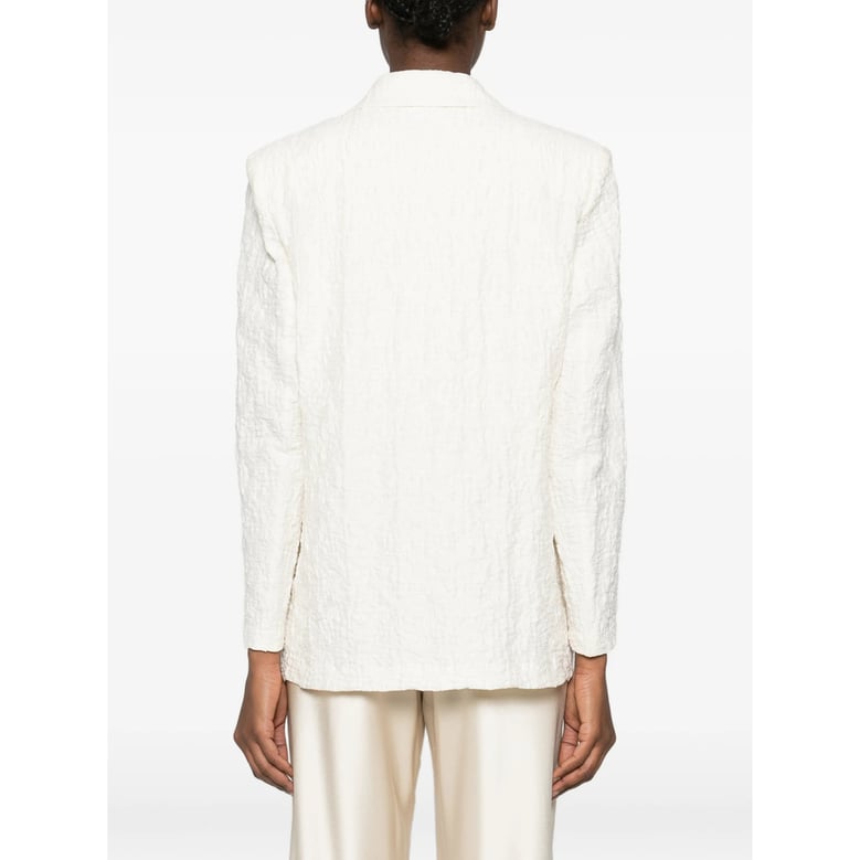 jacket with textured effect and notched lapels by Selfnex