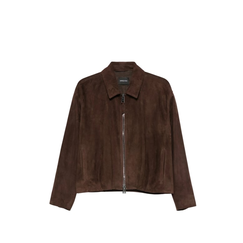 jacket cropped suede brown by Selfnex
