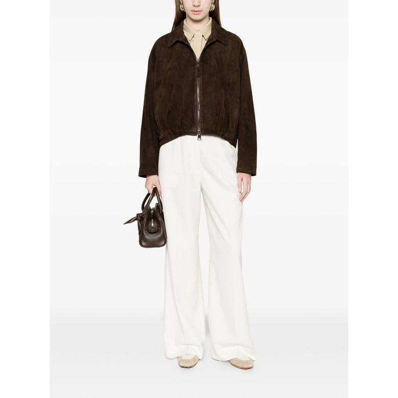 jacket cropped suede brown by Selfnex