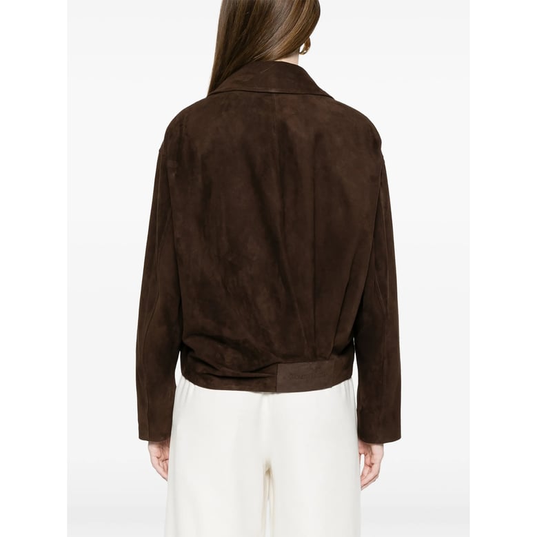 jacket cropped suede brown by Selfnex