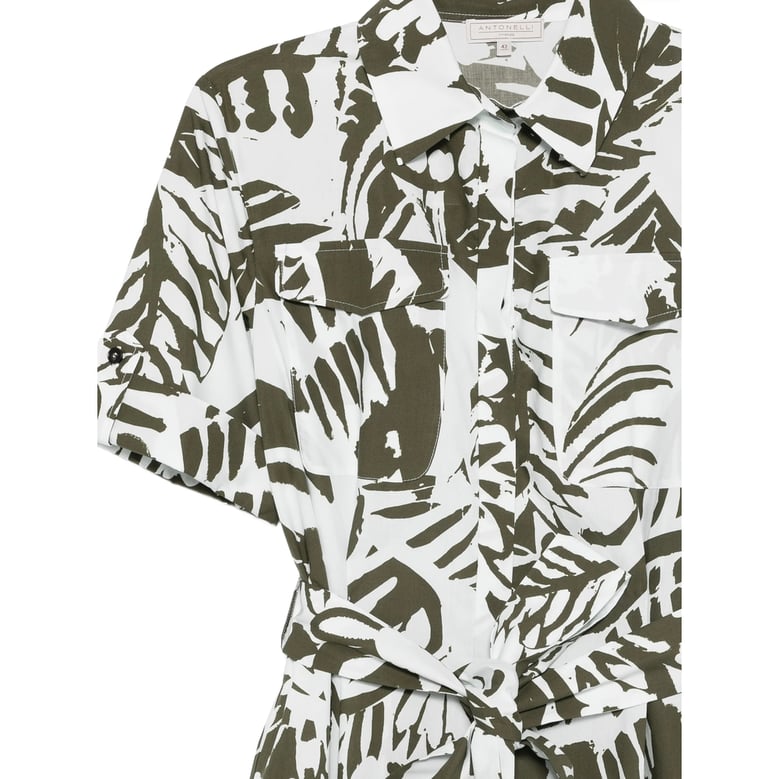 day dress liam white/green by Selfnex