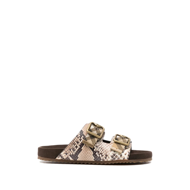 sandals urchin python-print leather by Selfnex