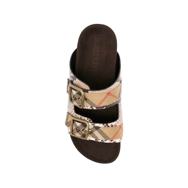 sandals urchin python-print leather by Selfnex