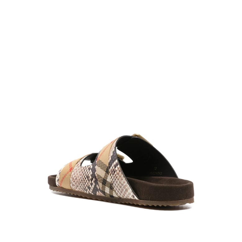 sandals urchin python-print leather by Selfnex
