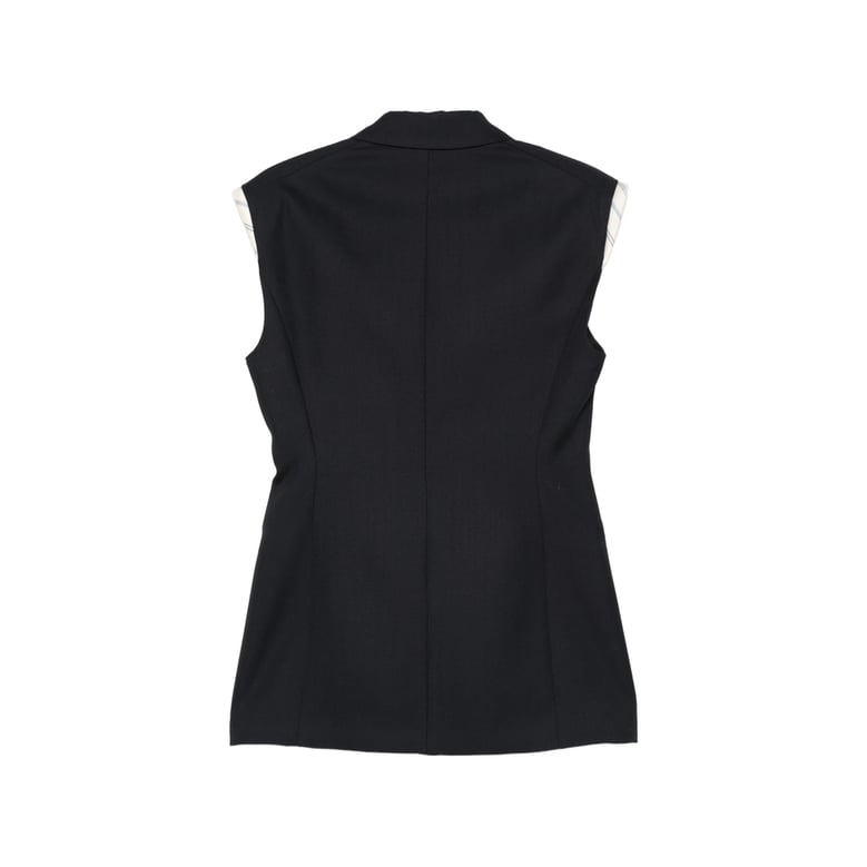 waistcoat blue wool by Selfnex