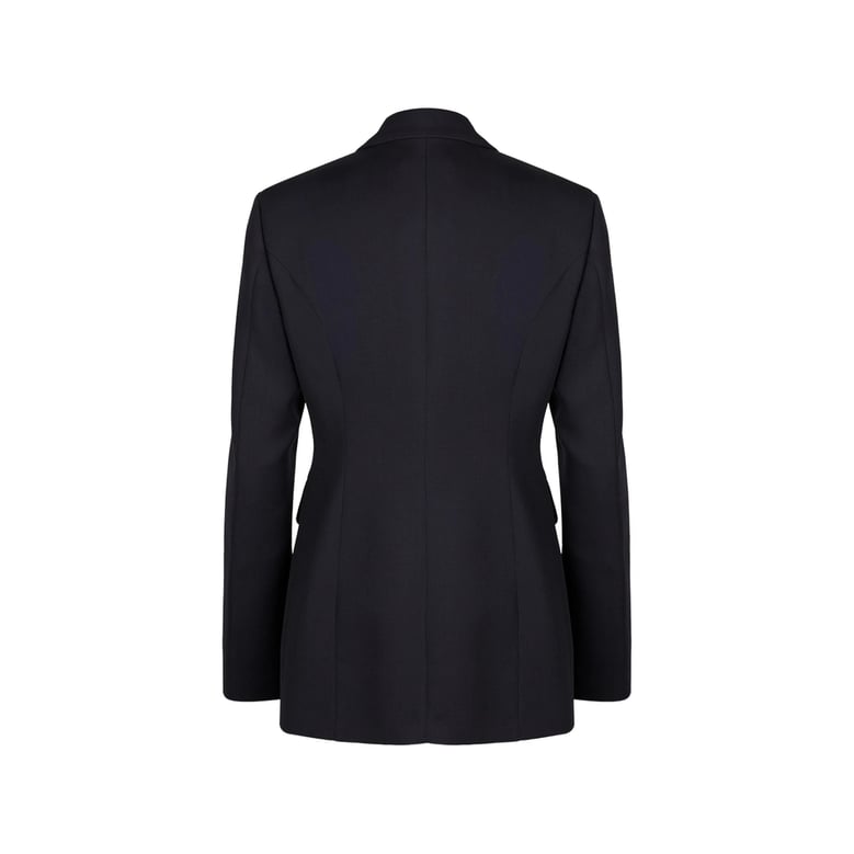 double-breasted blazer with notched lapels by Selfnex