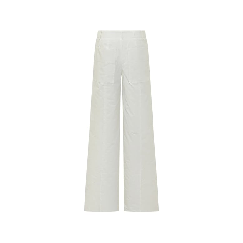 trousers white wide-leg by Selfnex