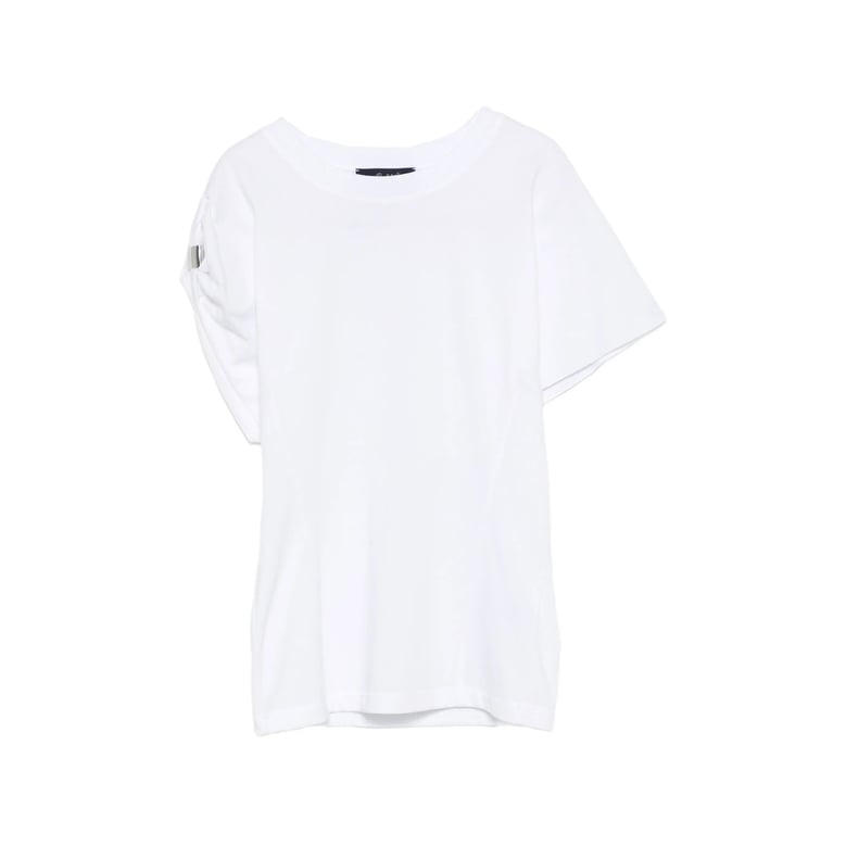 t-shirt with ruched detail by Selfnex
