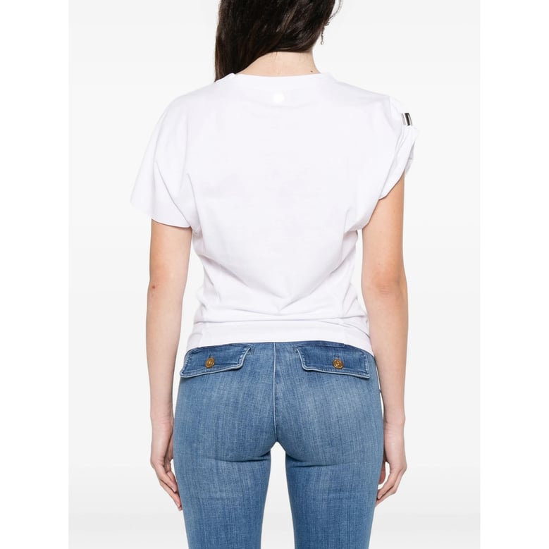 t-shirt with ruched detail by Selfnex