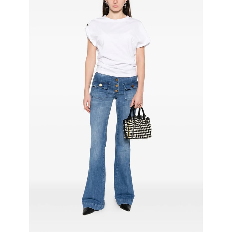t-shirt with ruched detail by Selfnex