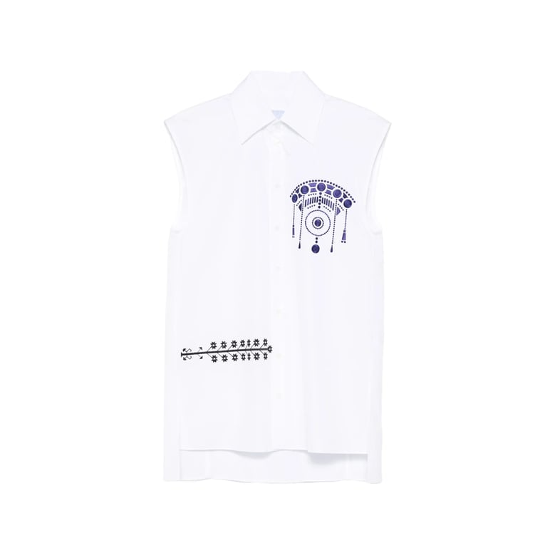 shirt white cotton by Selfnex