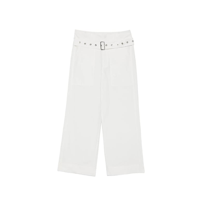 trousers white cotton by Selfnex