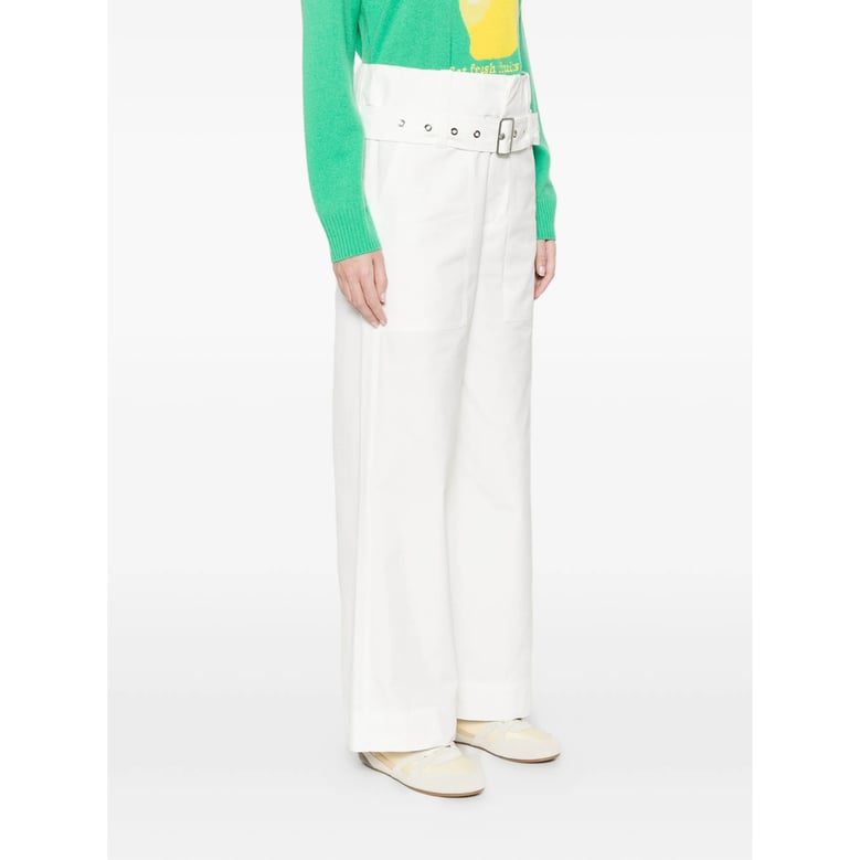 trousers white cotton by Selfnex