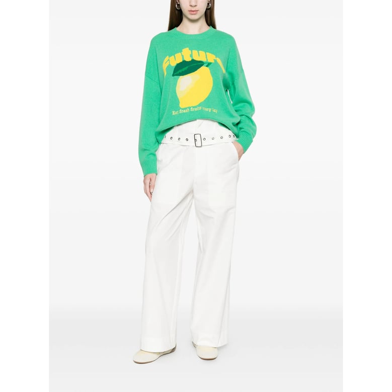 trousers white cotton by Selfnex