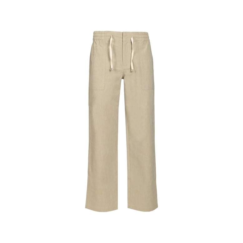 trousers cotton-blend neutrals by Selfnex