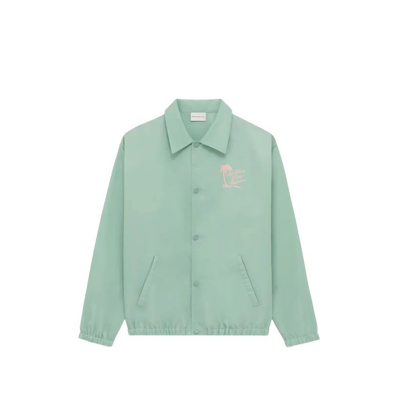 nylon shirt jacket green by Selfnex