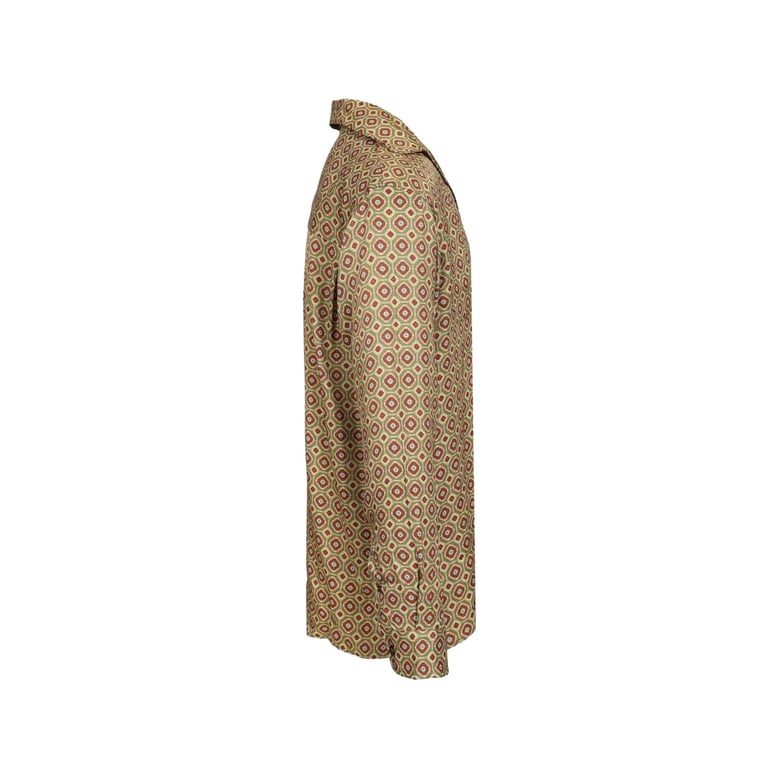 shirt green/red viscose by Selfnex