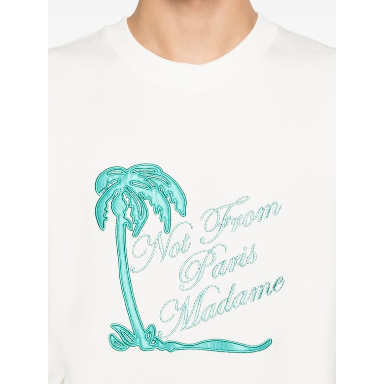 crew-neck sweatshirt white by Selfnex