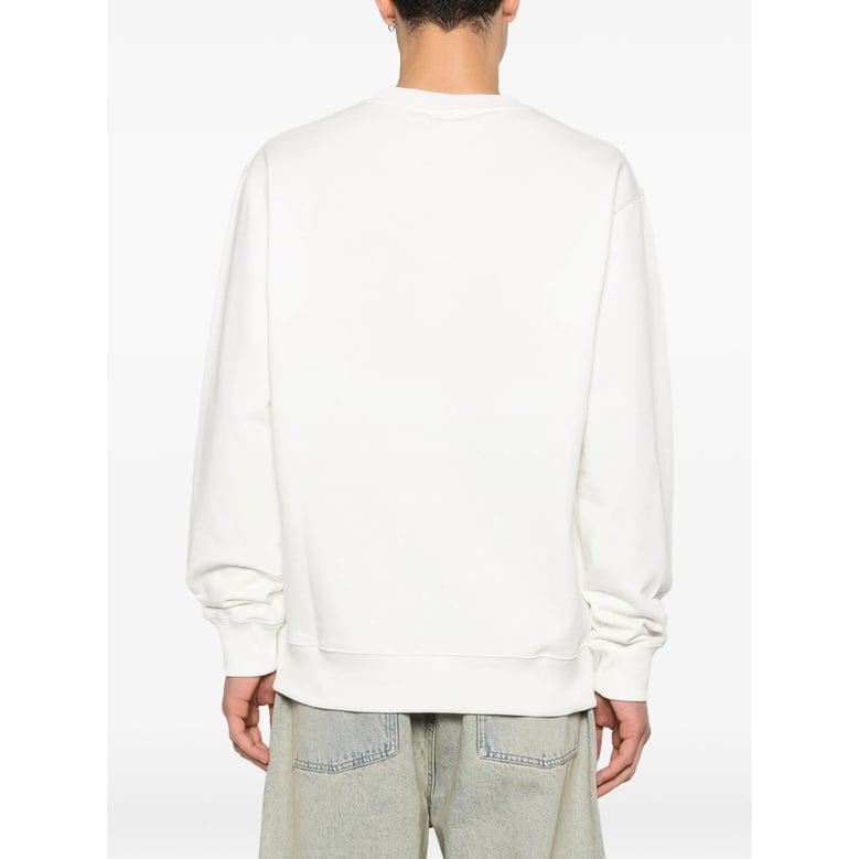 crew-neck sweatshirt white by Selfnex