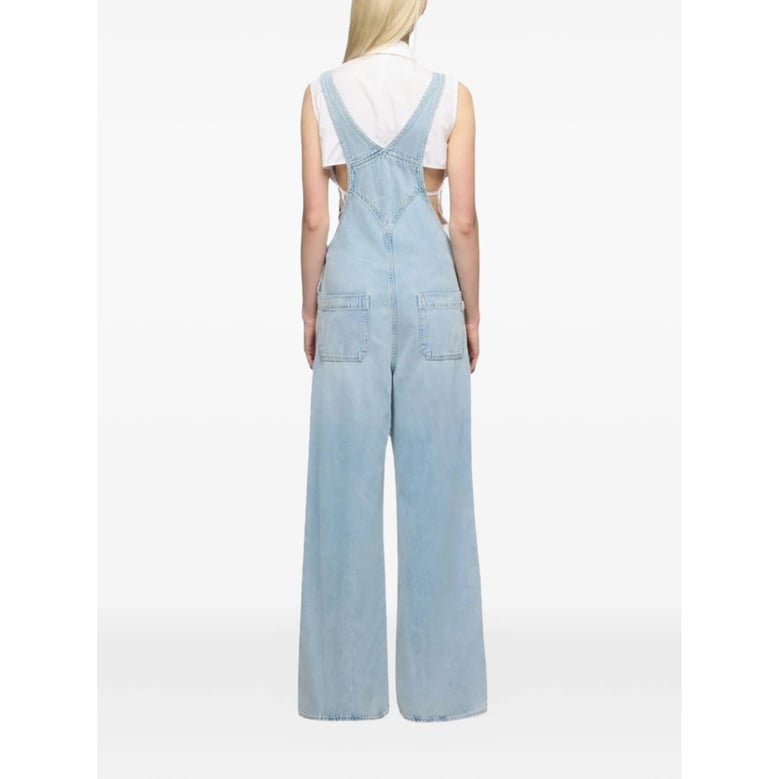 dungarees blue cotton by Selfnex