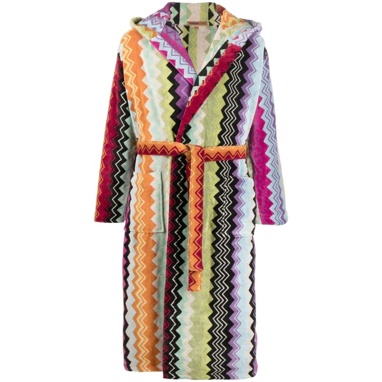 bathrobe zigzag orange cotton by Selfnex